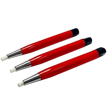 Megacast Fiberglass Scratch Brush Pen - 3 Pack - Jewelry, Watch, Coin Cleaning